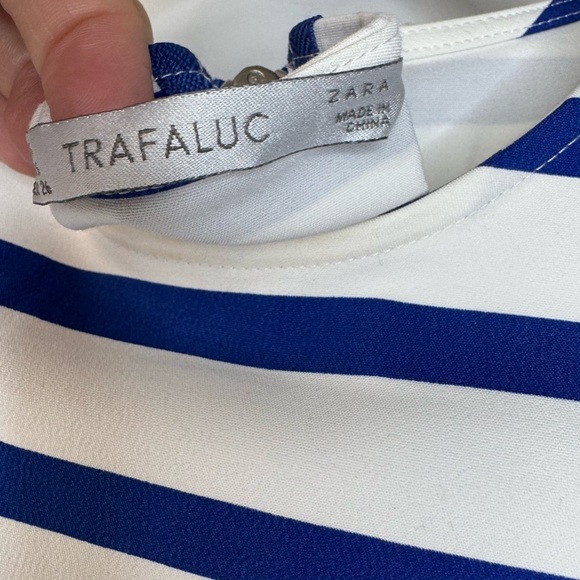 Zara Trafaluc Navy and White Striped Top - Picture 17 of 17